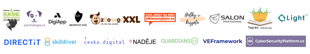 Loga klientů, pro které Adéla Bolváriová pracovala.